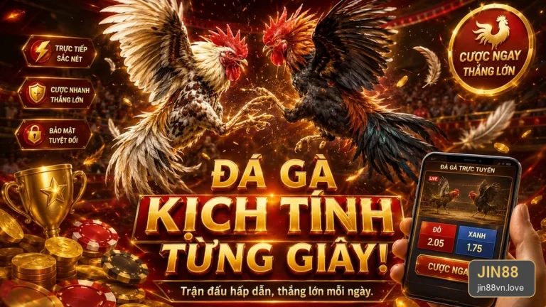 Đá Gà Trực Tuyến Tại JIN88: Thiết Lập Giới Hạn Thời Gian Và Ngân Sách Trước Khi Mở Trò Chơi – jin88vn.love