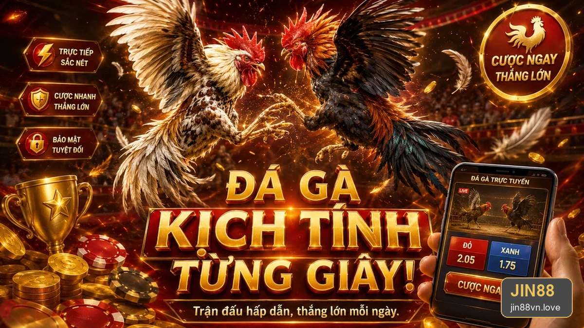 Đá Gà Trực Tuyến Tại JIN88: Thiết Lập Giới Hạn Thời Gian Và Ngân Sách Trước Khi Mở Trò Chơi – jin88vn.love